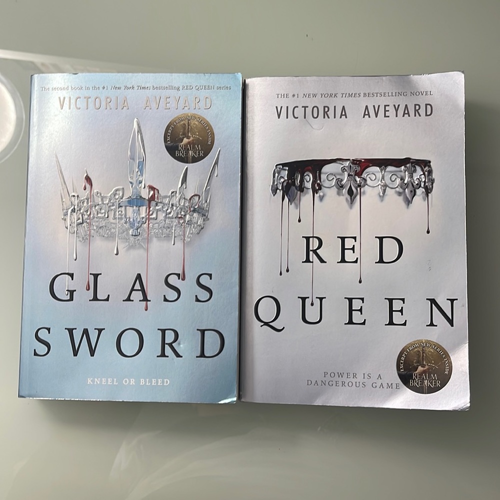YA novels; red queen and glass sword by victoria aveyard